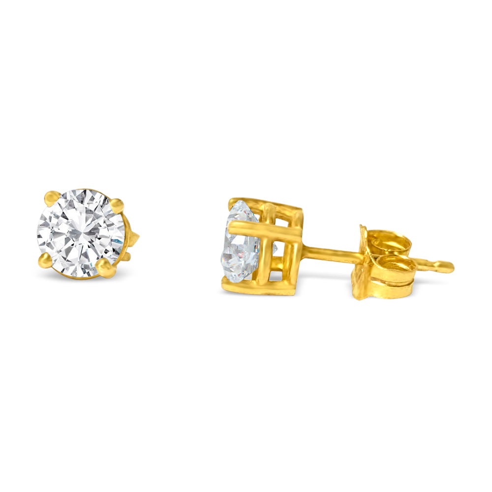 5mm VVS Diamond Studs in 14k Gold Unisex - Prince The Jeweler 5mm-vvs-diamond-studs-in-14k-gold-unisex, Earrings